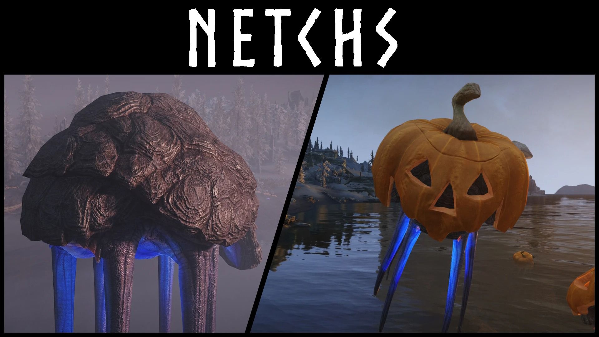 Kanjs - Netch Animated and Halloween Netch mod for The Elder Scrolls V: Skyrim Special Edition