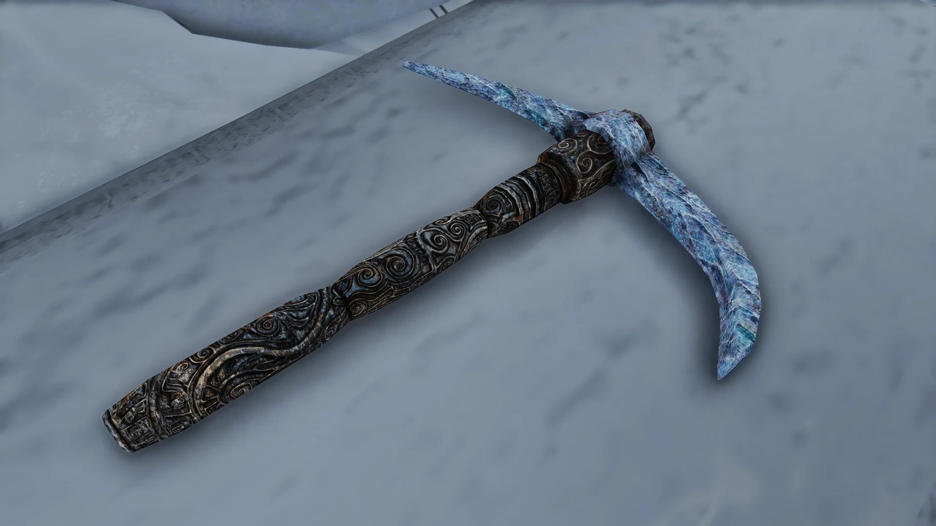 Kanjs - Stalhrim Deposit and Nordic Pickaxe Animated mod for The Elder Scrolls V: Skyrim Special Edition