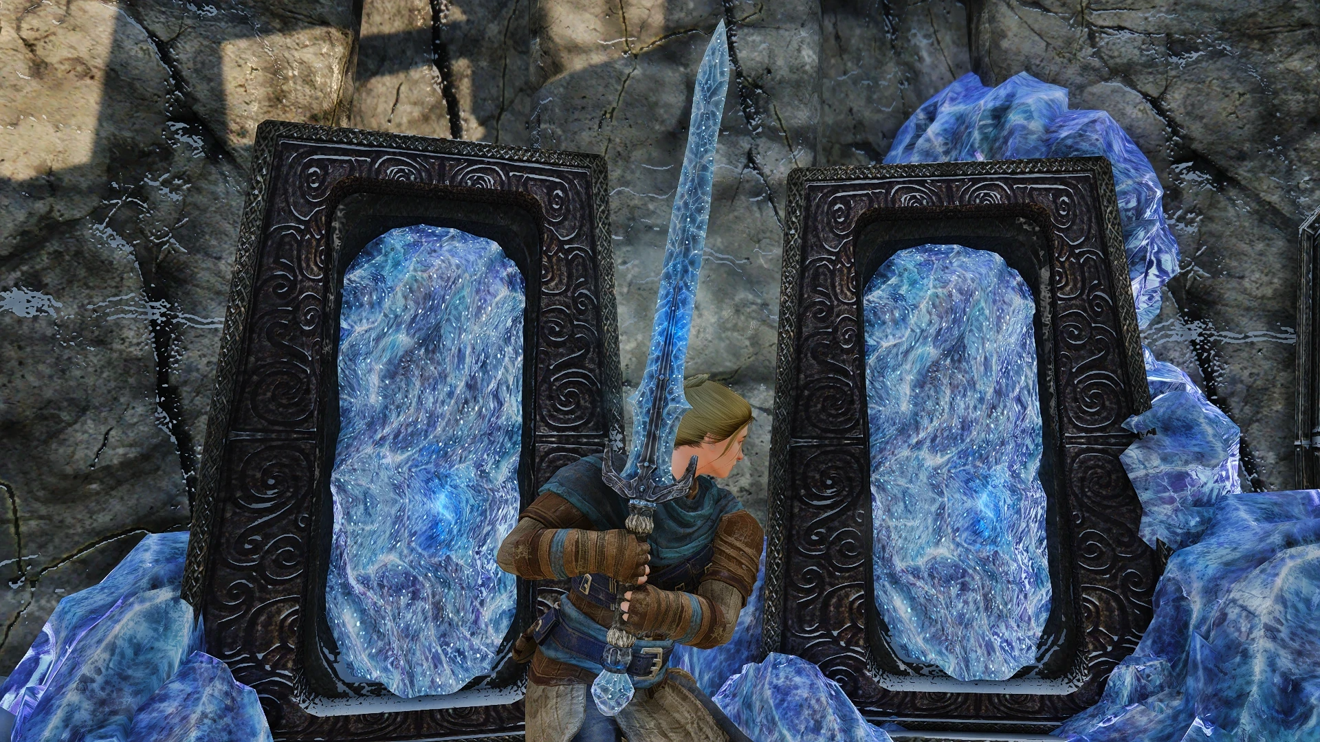 Kanjs - Stalhrim Weapons Animated mod for The Elder Scrolls V: Skyrim Special Edition