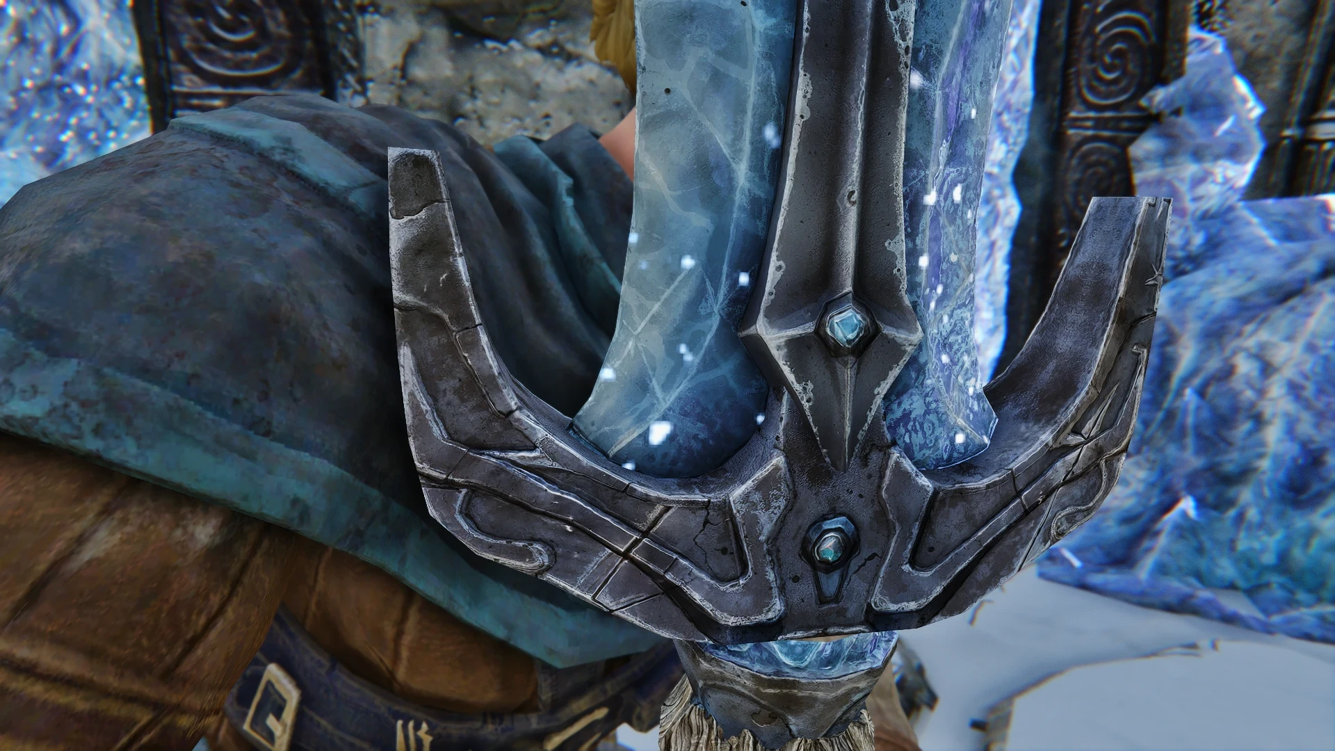 Kanjs - Stalhrim Weapons Animated mod for The Elder Scrolls V: Skyrim Special Edition