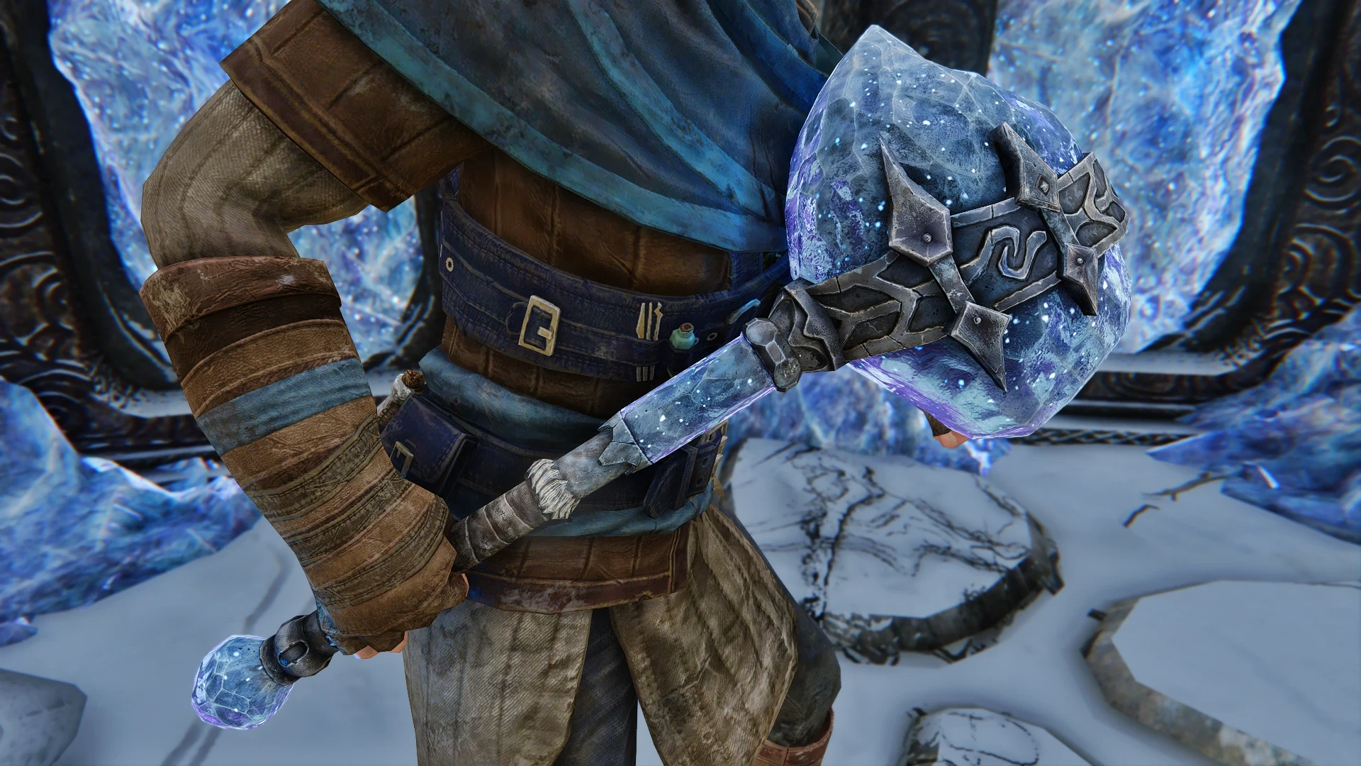 Kanjs - Stalhrim Weapons Animated mod for The Elder Scrolls V: Skyrim Special Edition