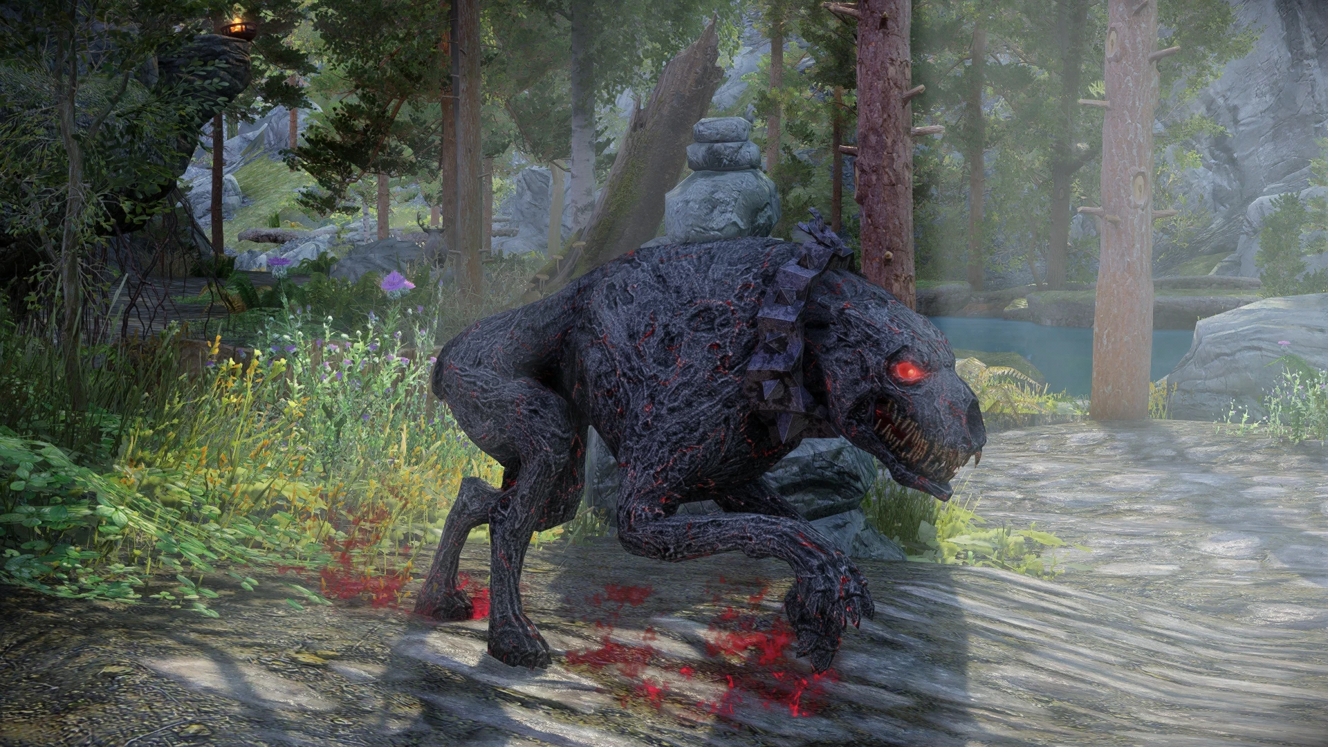 Kanjs - Death Hound Animated mod for The Elder Scrolls V: Skyrim Special Edition