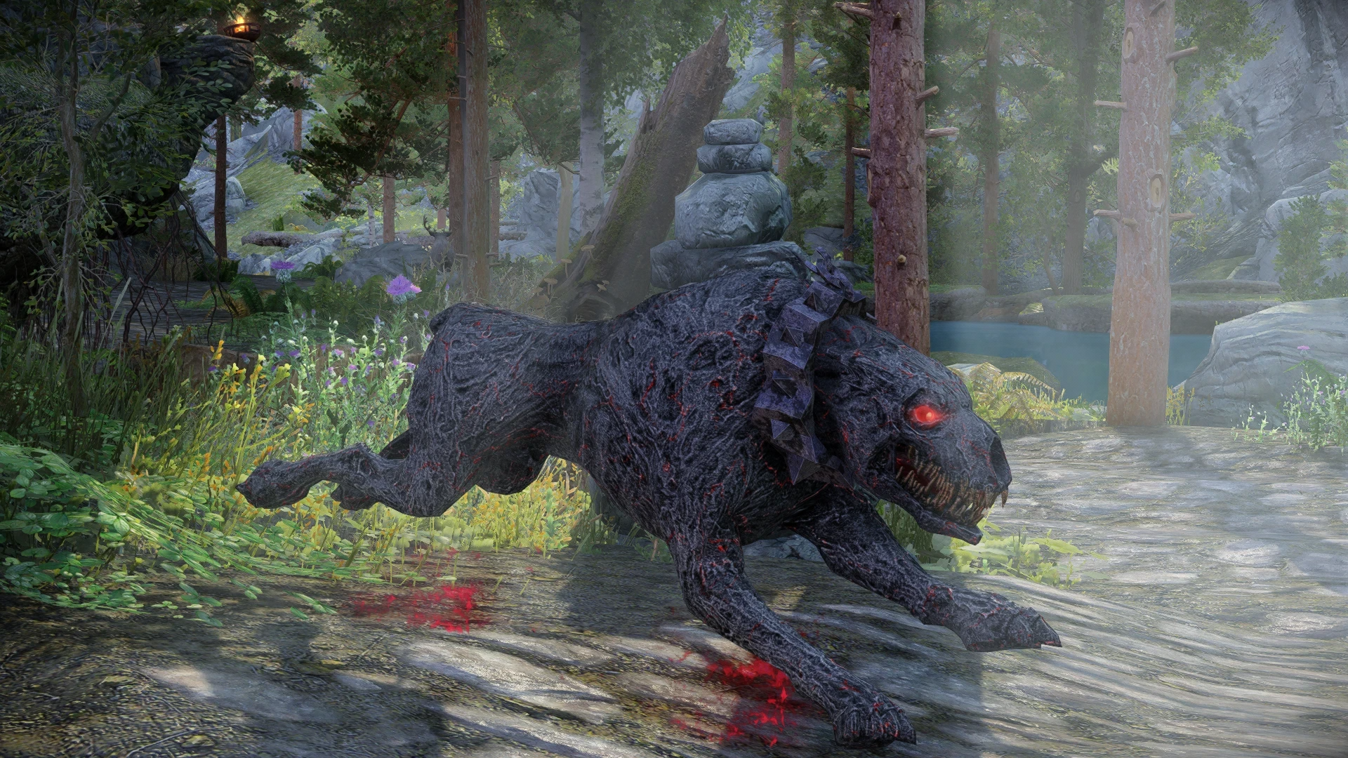 Kanjs - Death Hound Animated mod for The Elder Scrolls V: Skyrim Special Edition