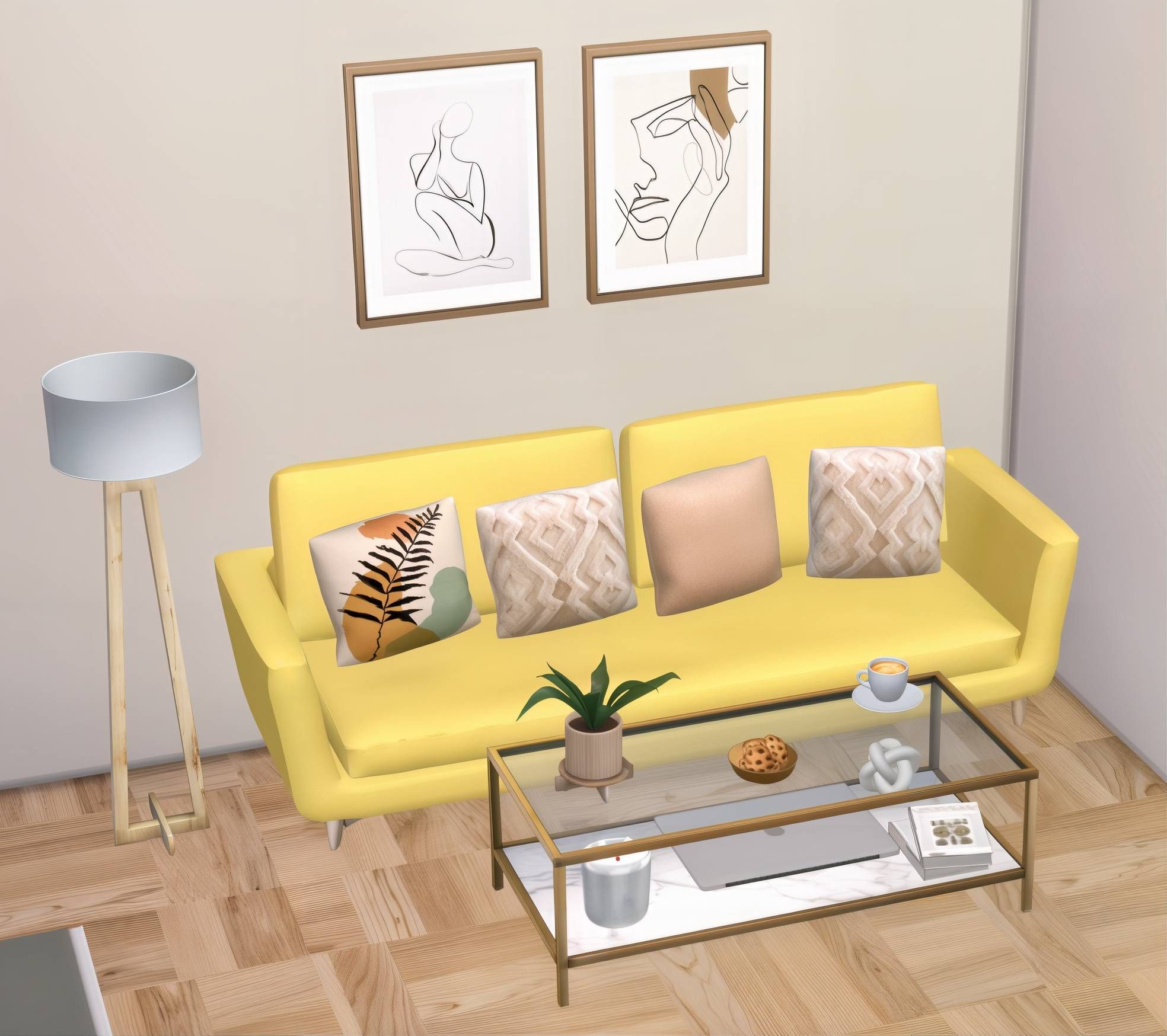 Lux grande living set mod for The Sims 4 