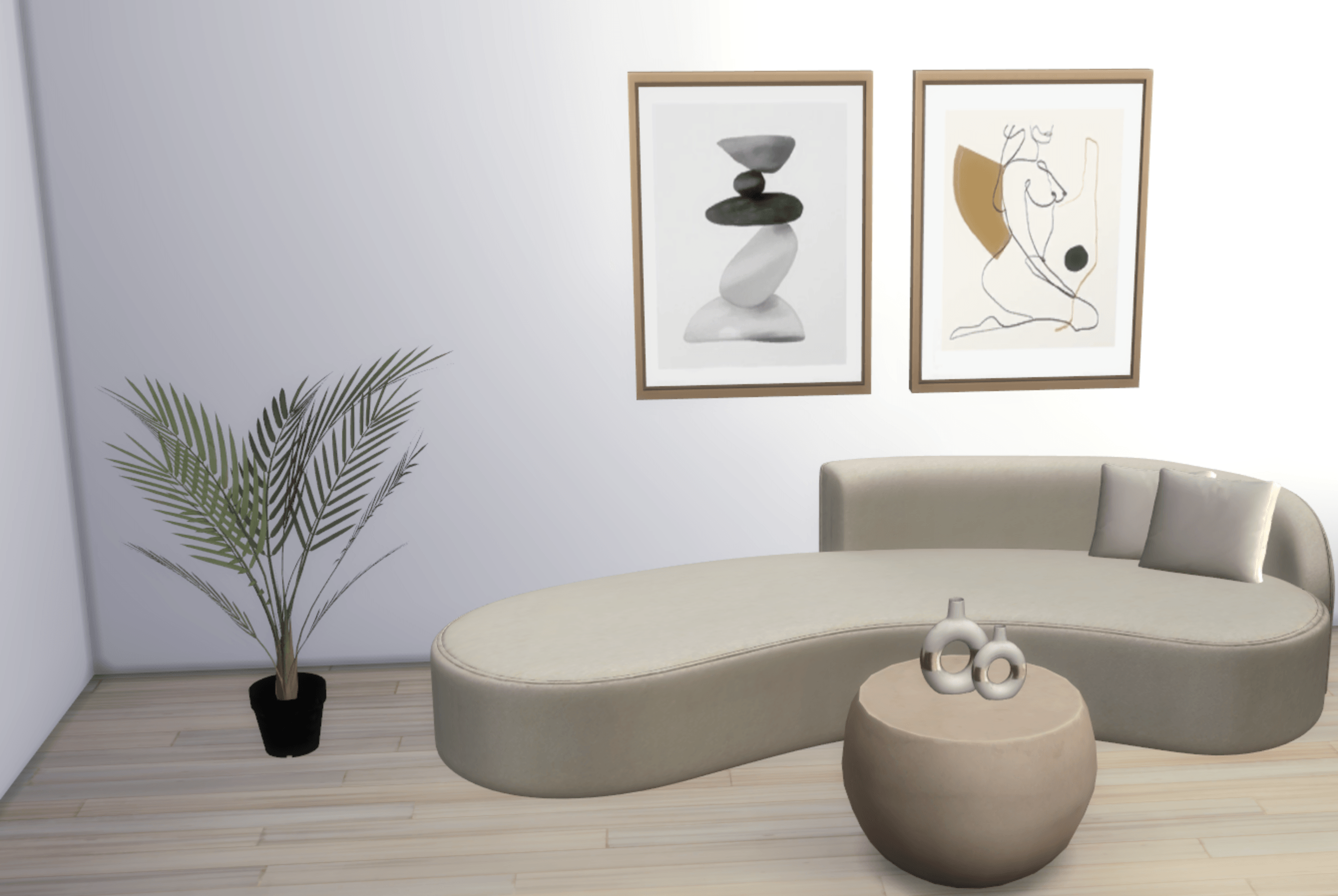 Golden November set mod for The Sims 4 