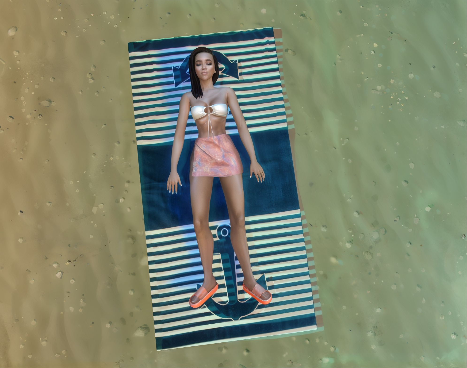 Beach Towels set mod for The Sims 4 