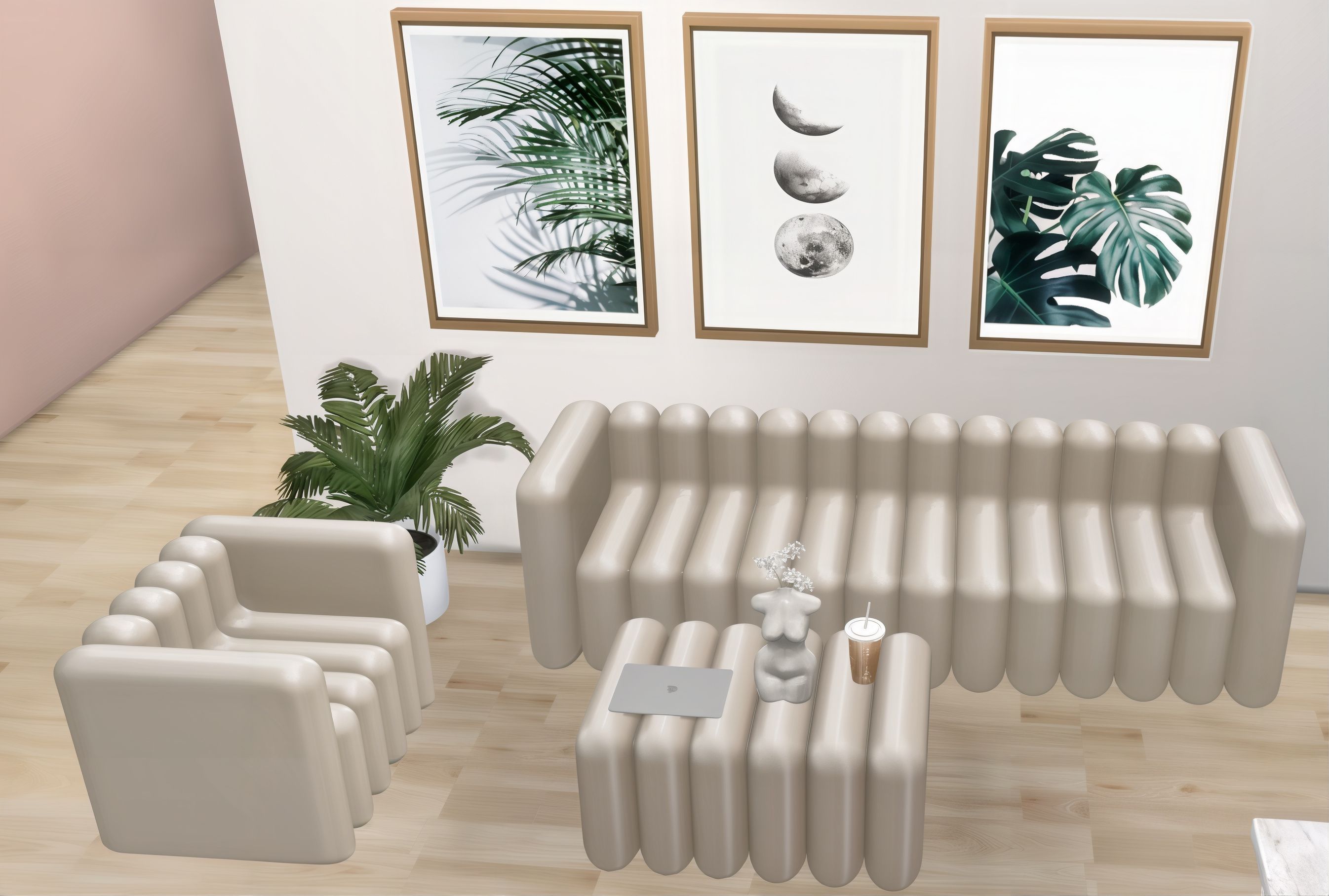 Minimal Sienna set mod for The Sims 4 