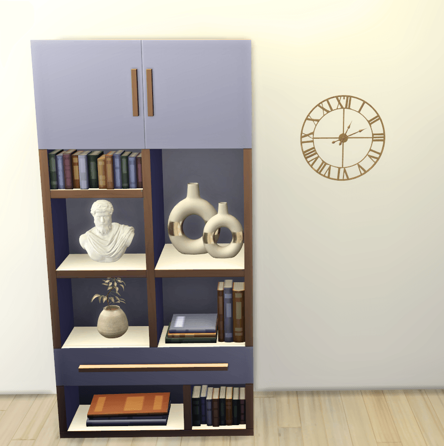 Minimal wall clock set mod for The Sims 4 