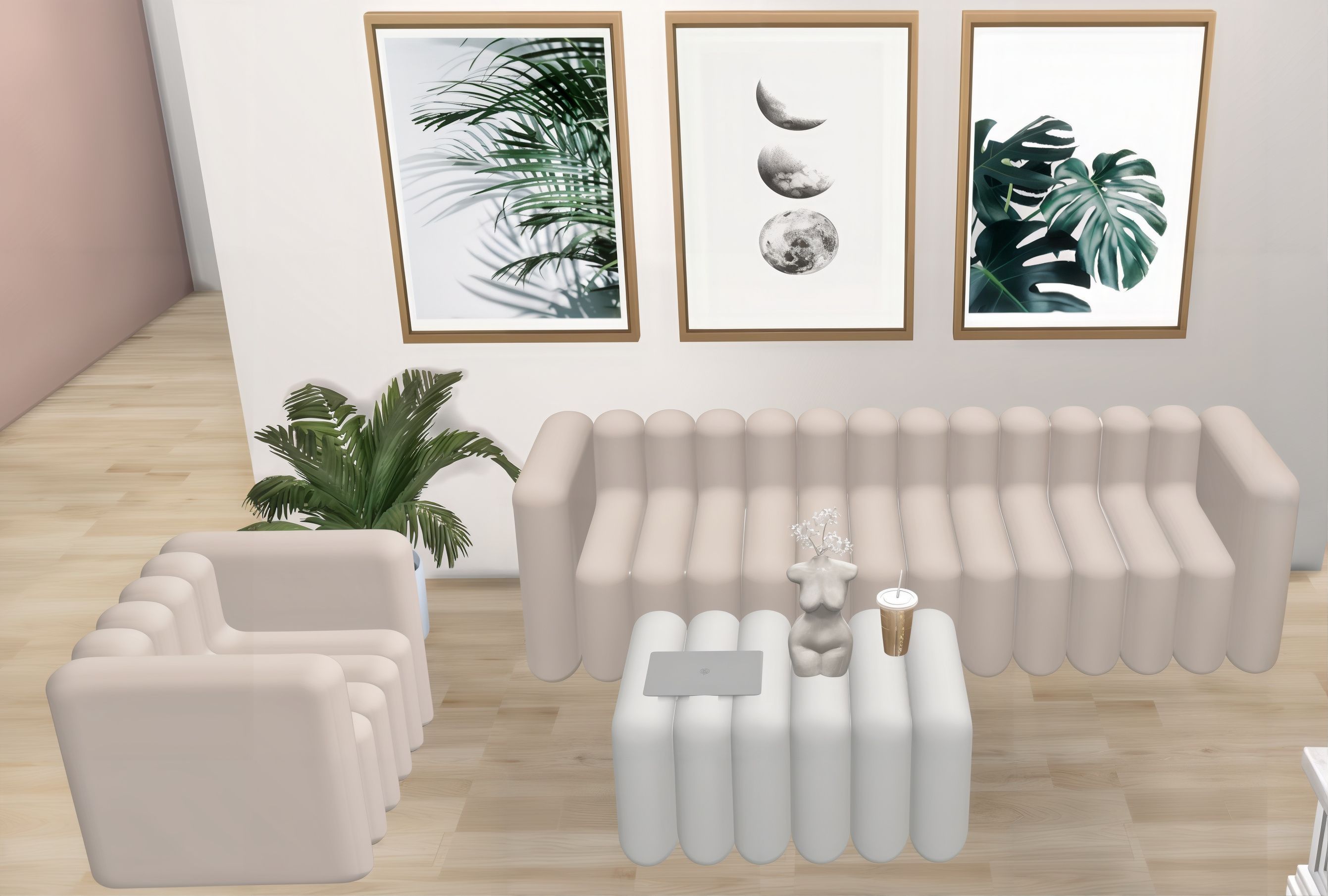 Minimal Sienna set mod for The Sims 4 