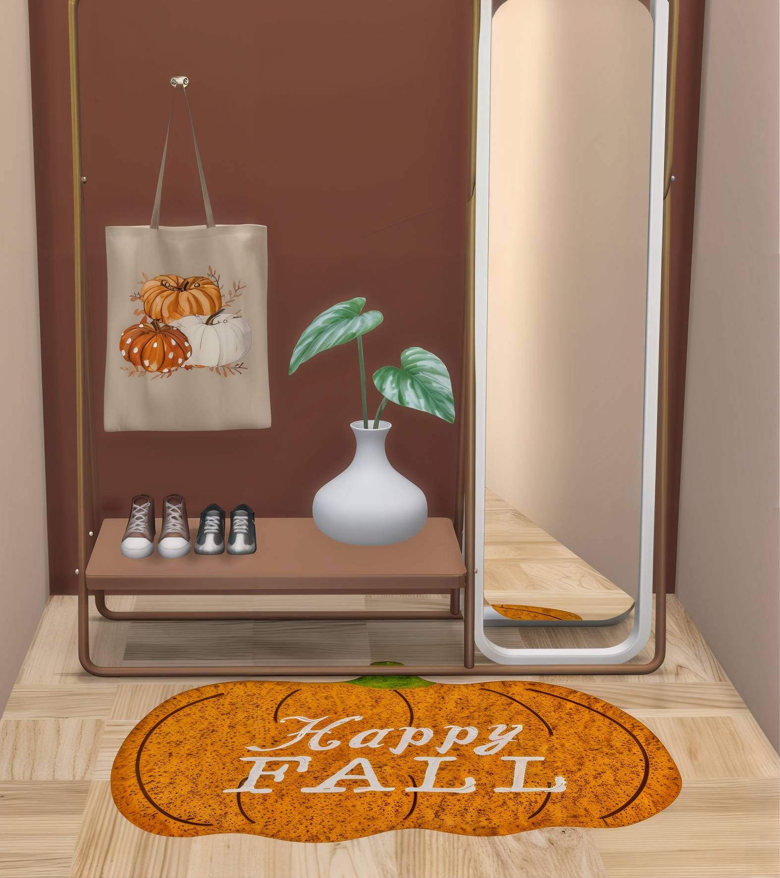 Pumpkin spice set mod for The Sims 4 