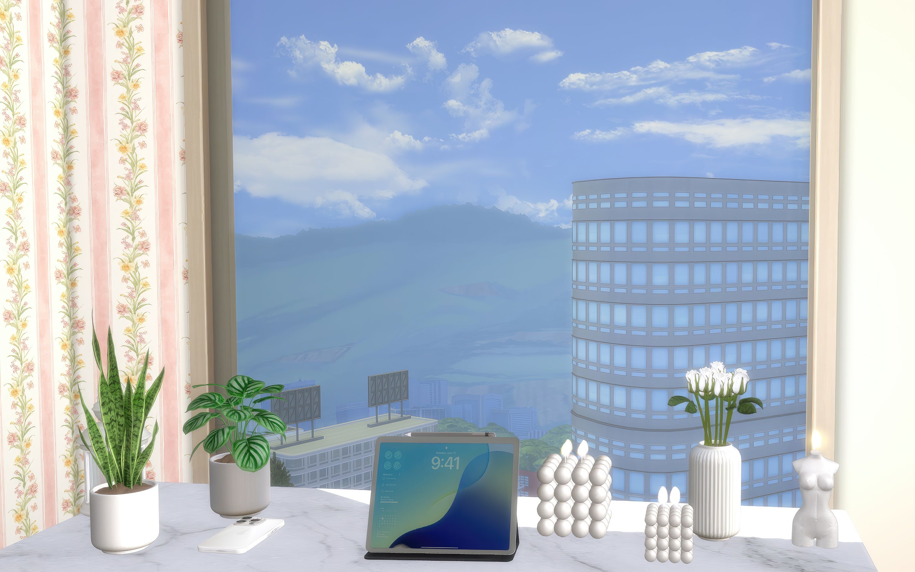 Minimal candles set mod for The Sims 4 