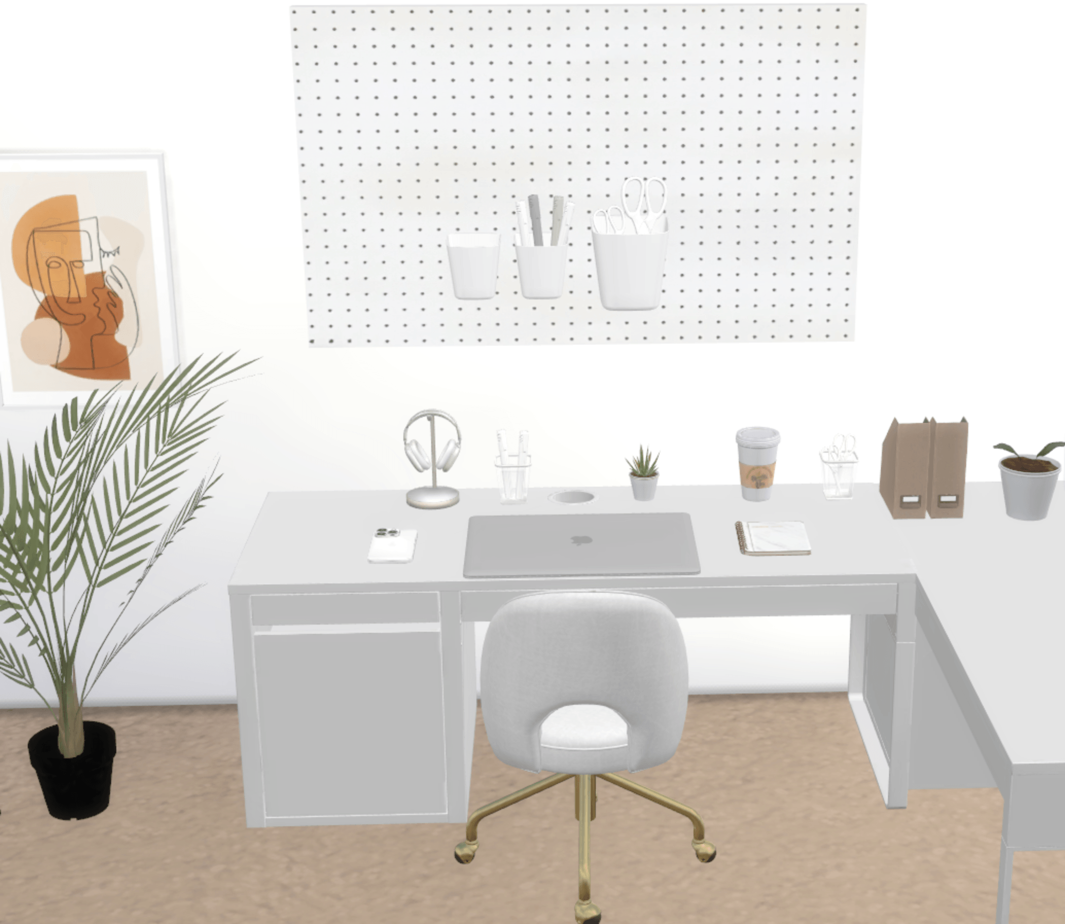 Work essentials set mod for The Sims 4 