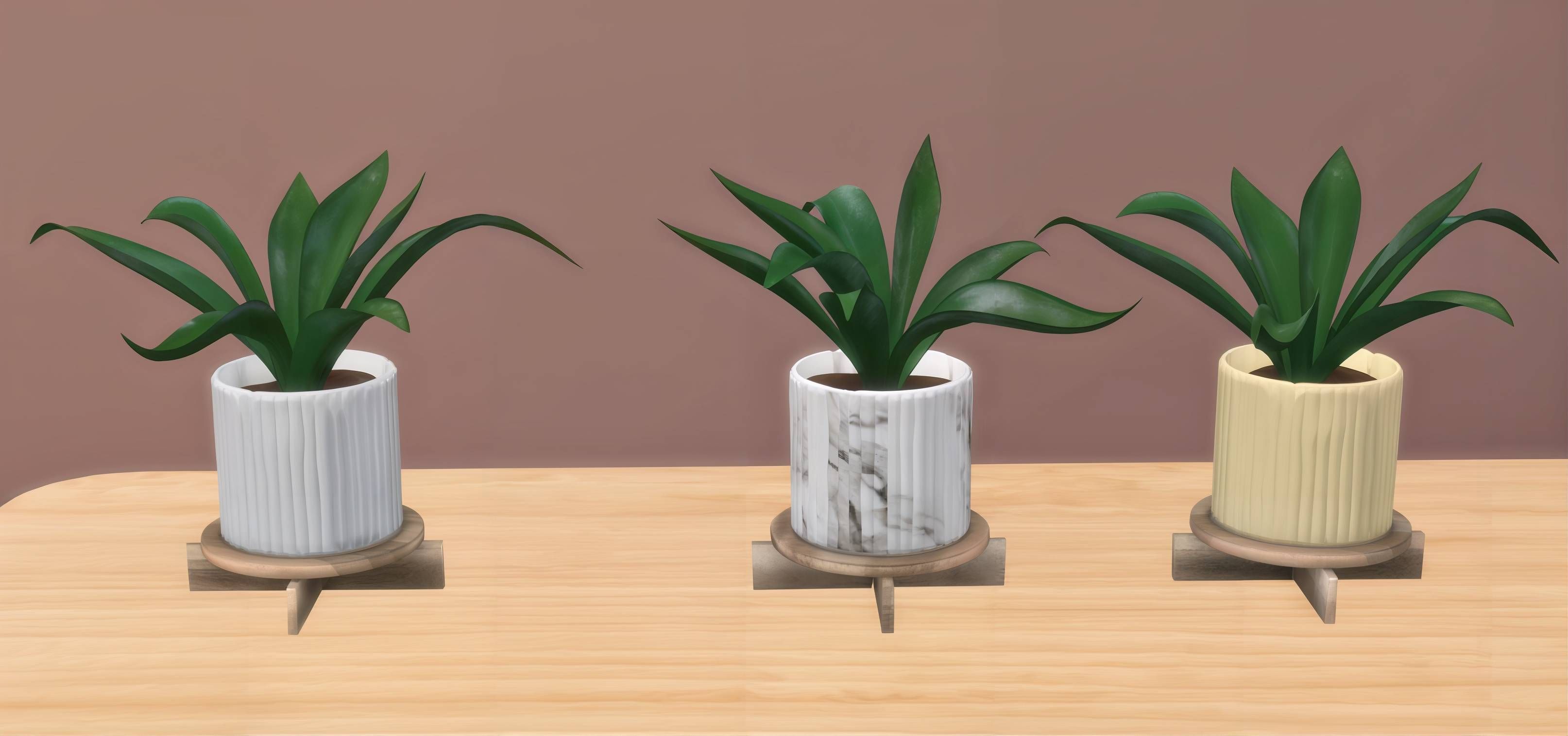 Boho plants set mod for The Sims 4 
