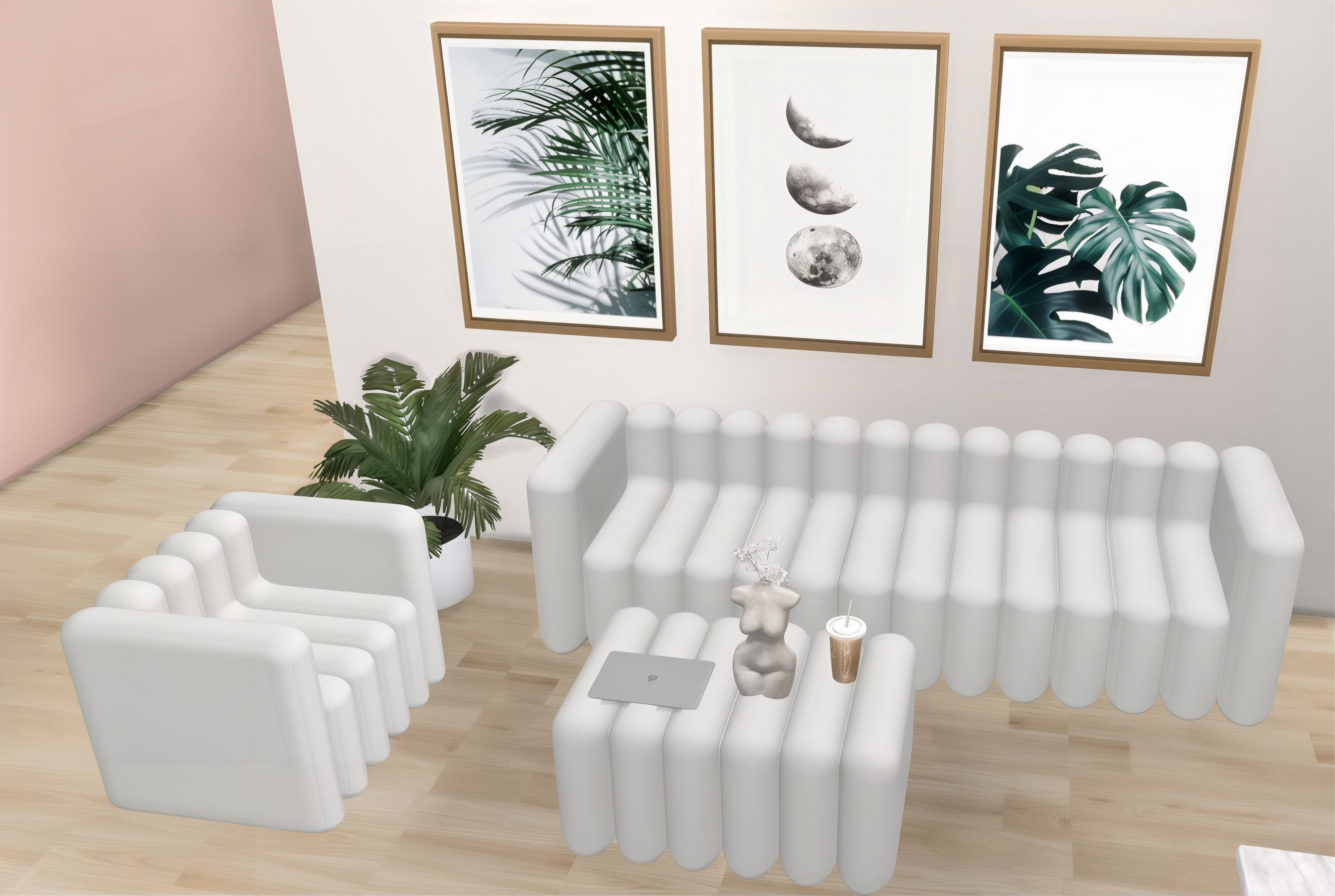Minimal Sienna set mod for The Sims 4 