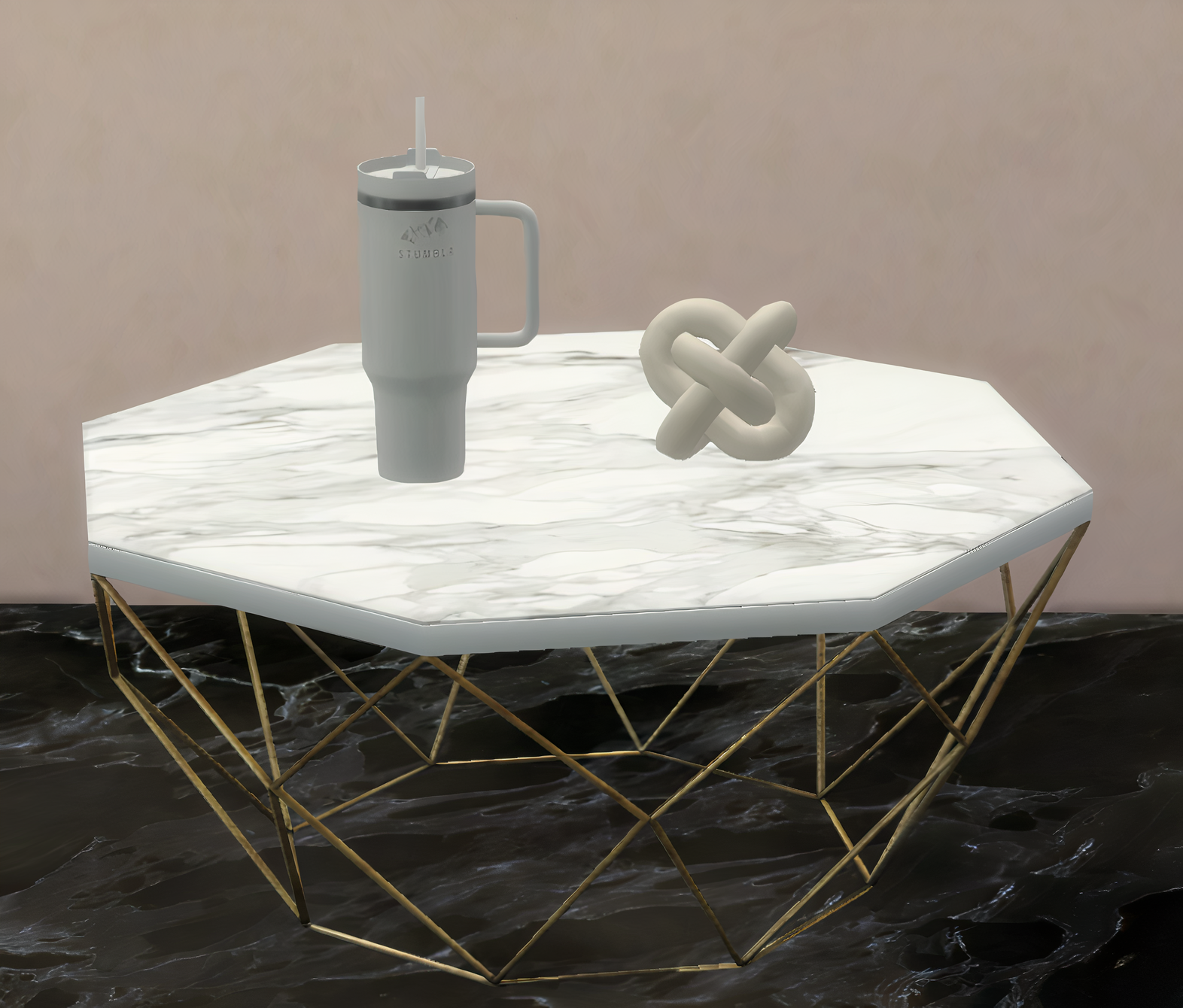 Minimal geometric set mod for The Sims 4 