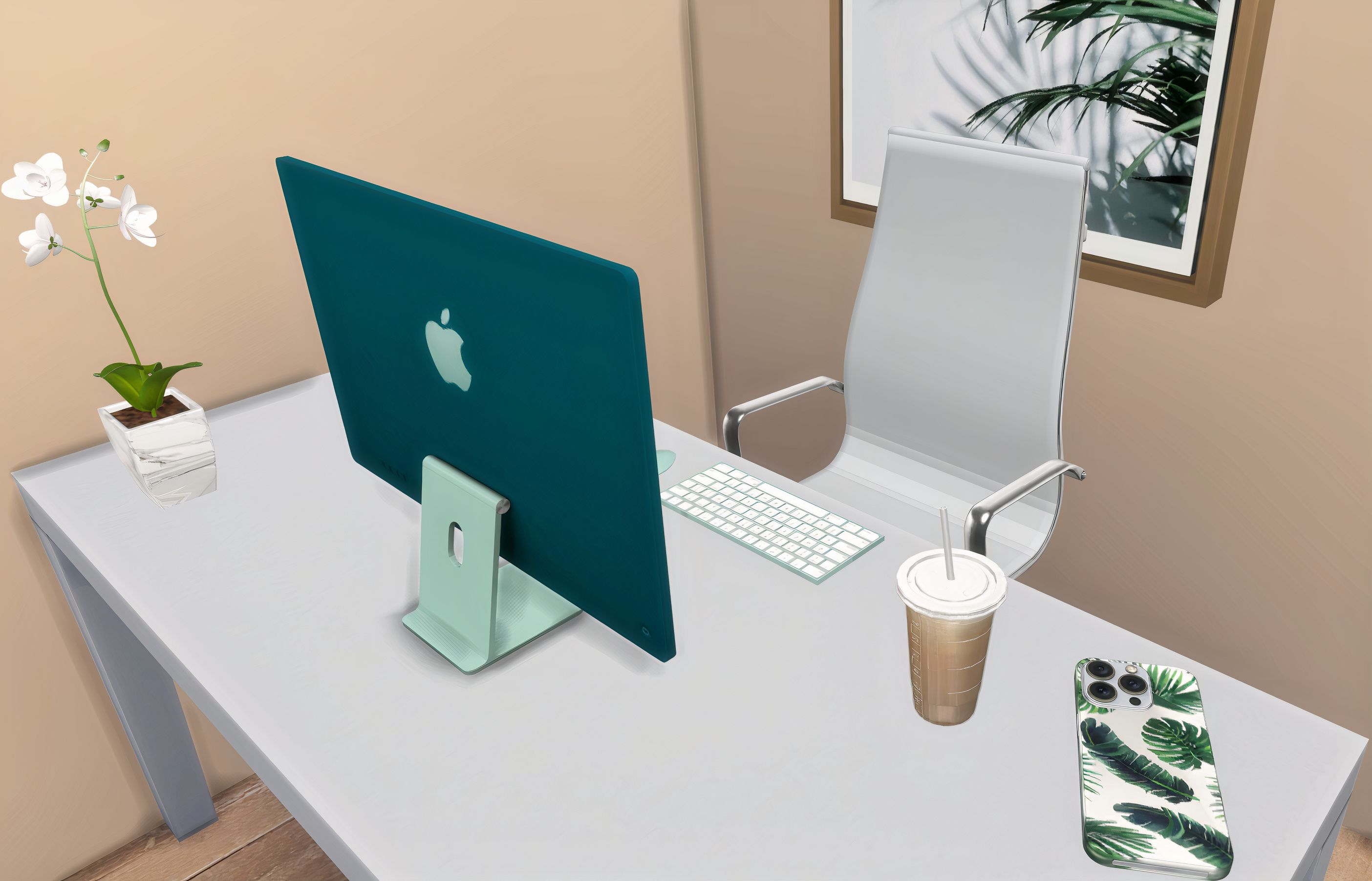 iPhone with Summer case mod for The Sims 4 