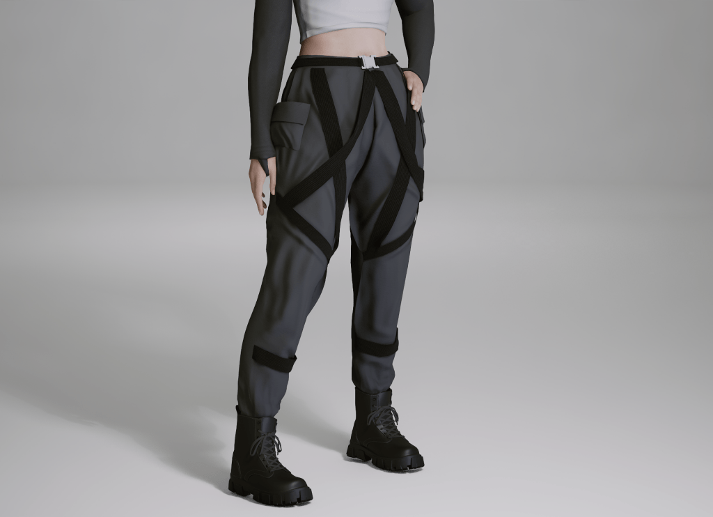 Rey Tech Wear Pants mod for InZOI