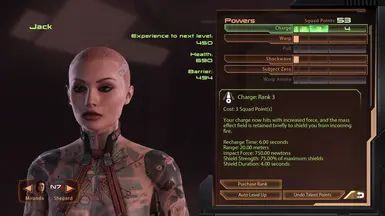 Vanguard  A Jack Overhaul mod for Mass Effect: Legendary Edition