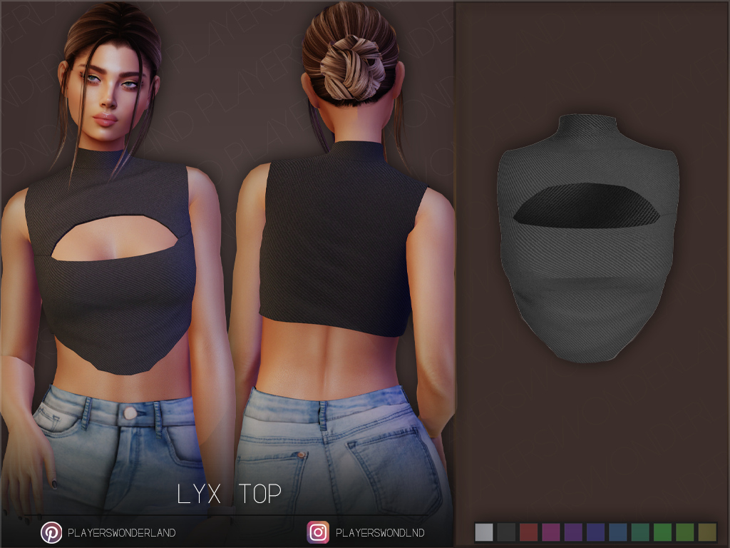 Lyx Top mod for The Sims 4 