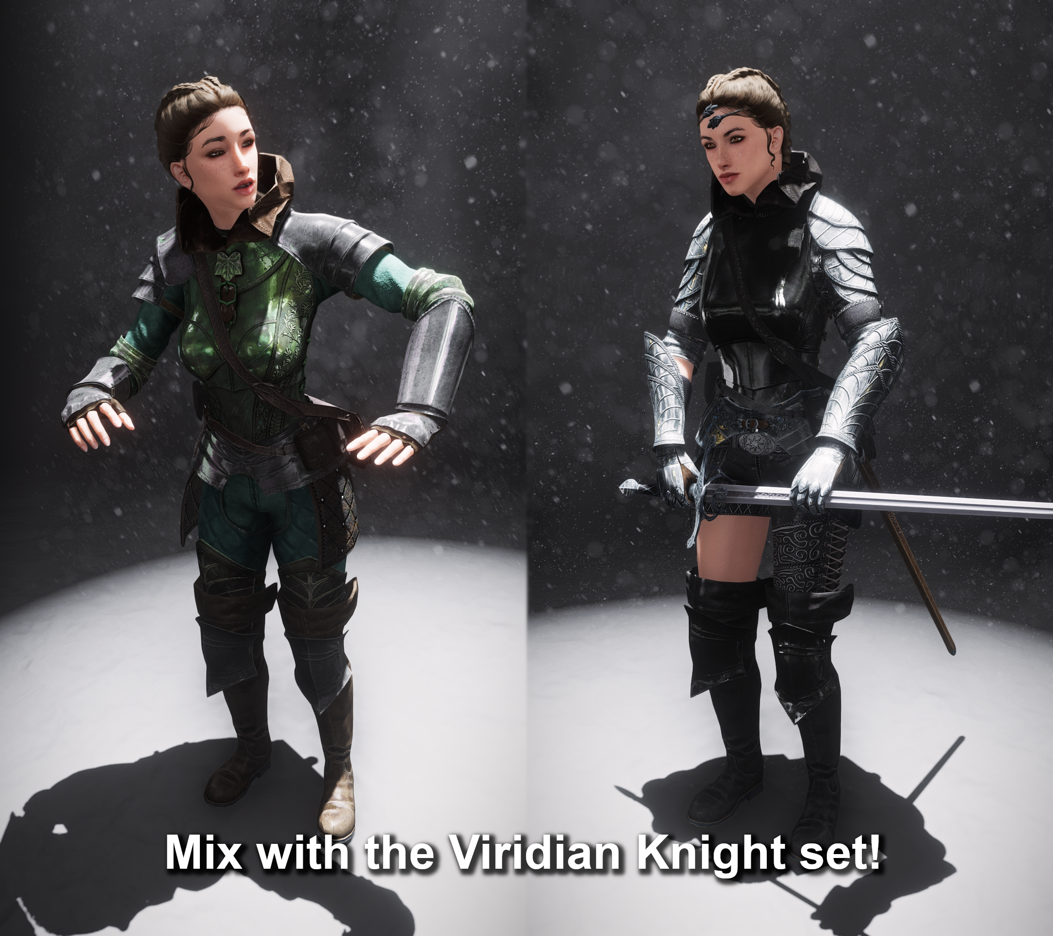 Wayward Ranger Armor - CBBE 3BA - BHUNP mod for The Elder Scrolls V: Skyrim Special Edition