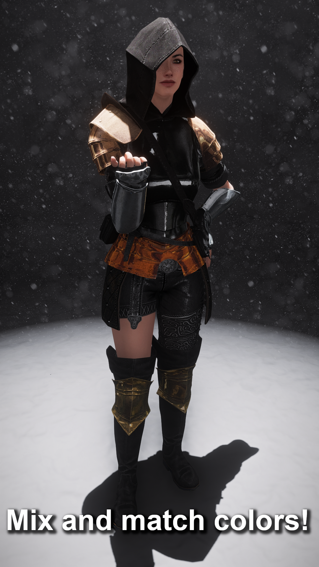 Wayward Ranger Armor - CBBE 3BA - BHUNP mod for The Elder Scrolls V: Skyrim Special Edition