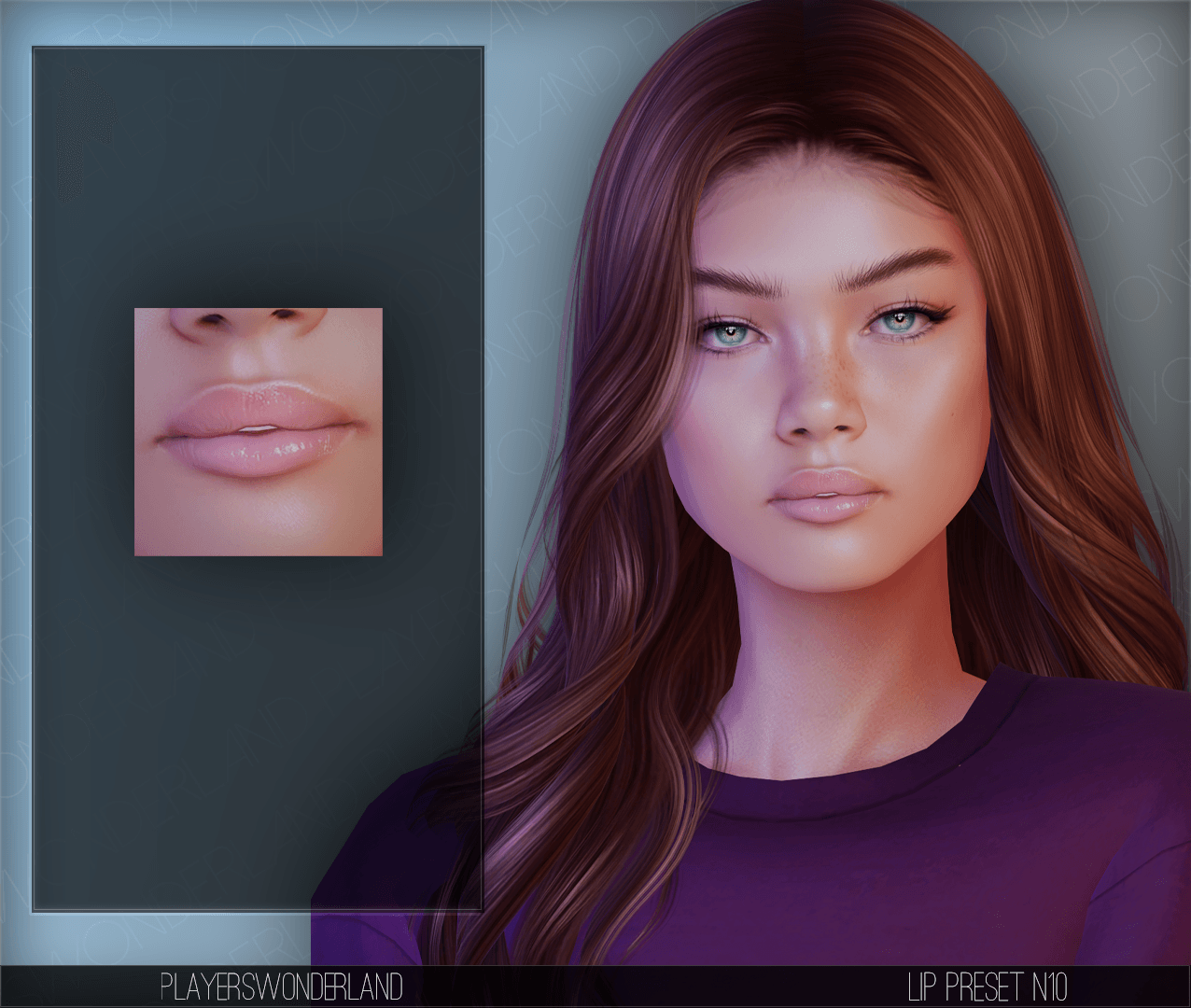 Lip Preset New N10 mod for The Sims 4 
