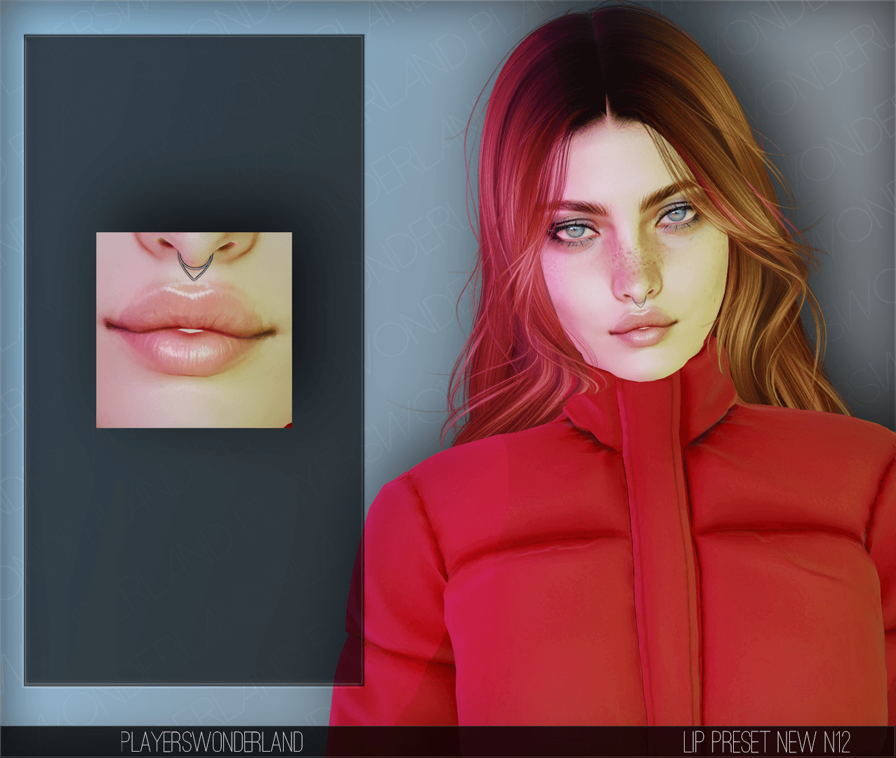 Lip Preset N12 mod for The Sims 4 