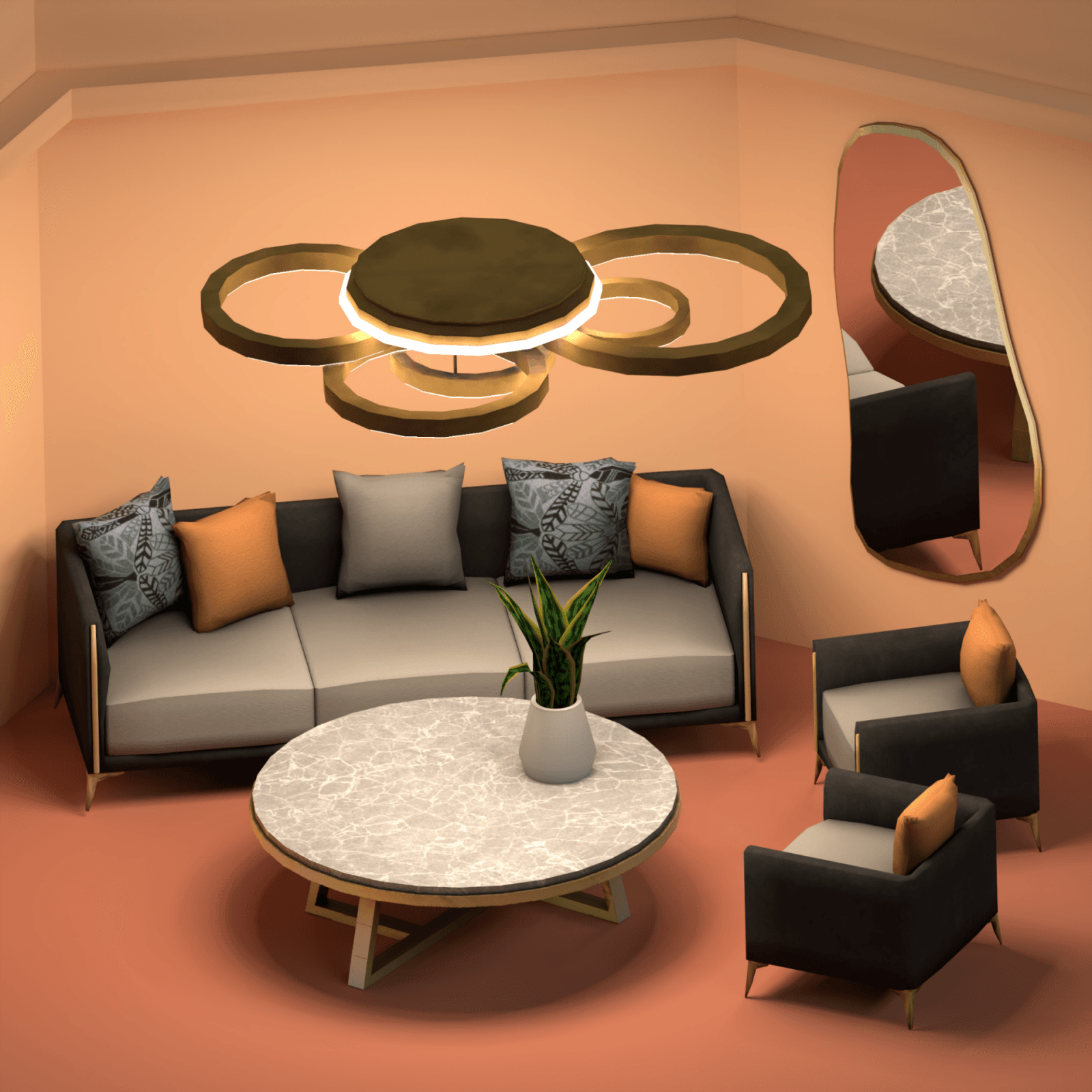 Frey Livingroom Set mod for The Sims 4 