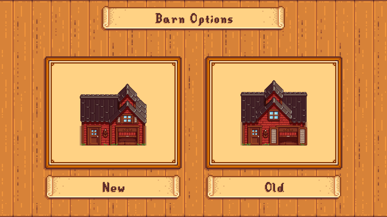 Elle's Seasonal Buildings mod for Stardew Valley