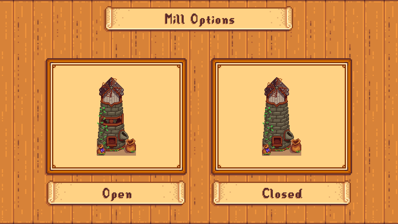Elle's Seasonal Buildings mod for Stardew Valley
