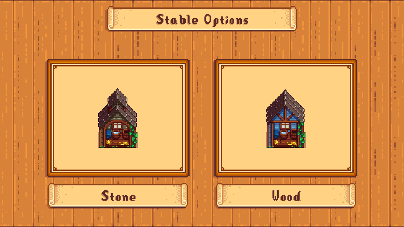 Elle's Seasonal Buildings mod for Stardew Valley