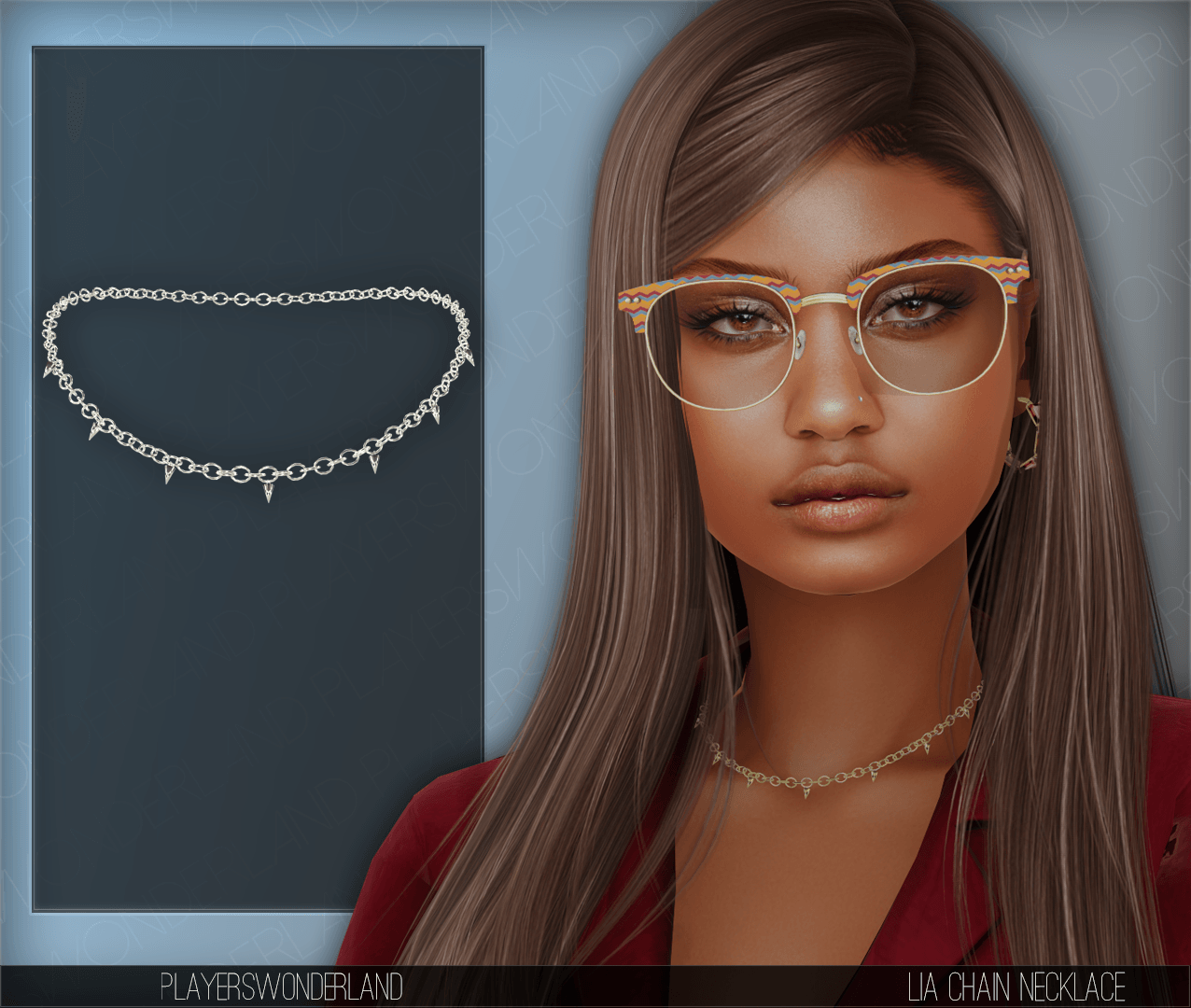 Lia Chain Necklace mod for The Sims 4 