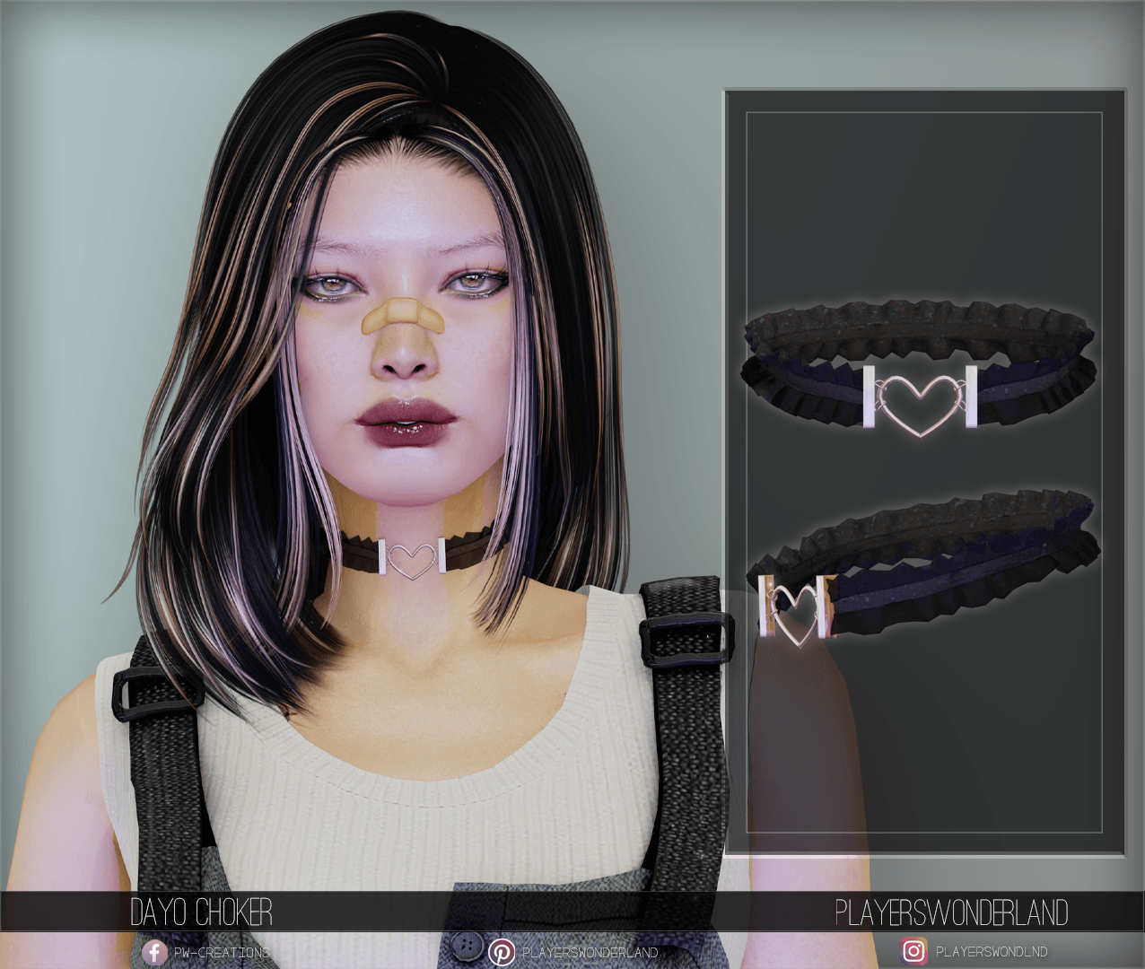Dayo Choker mod for The Sims 4 