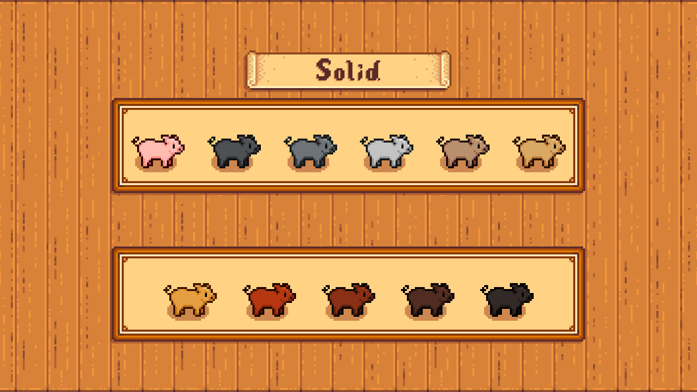 Elle's Old Barn Animals mod for Stardew Valley