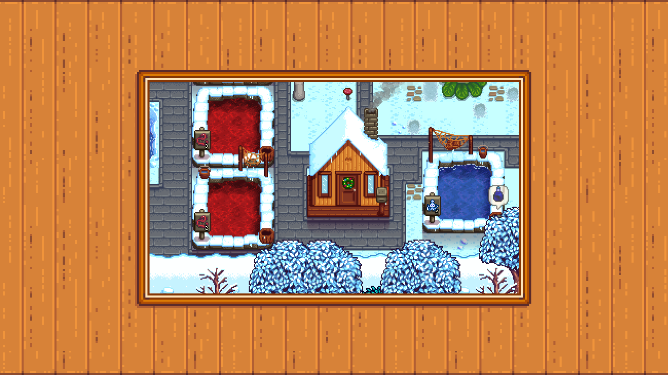 Elle's Seasonal Buildings mod for Stardew Valley