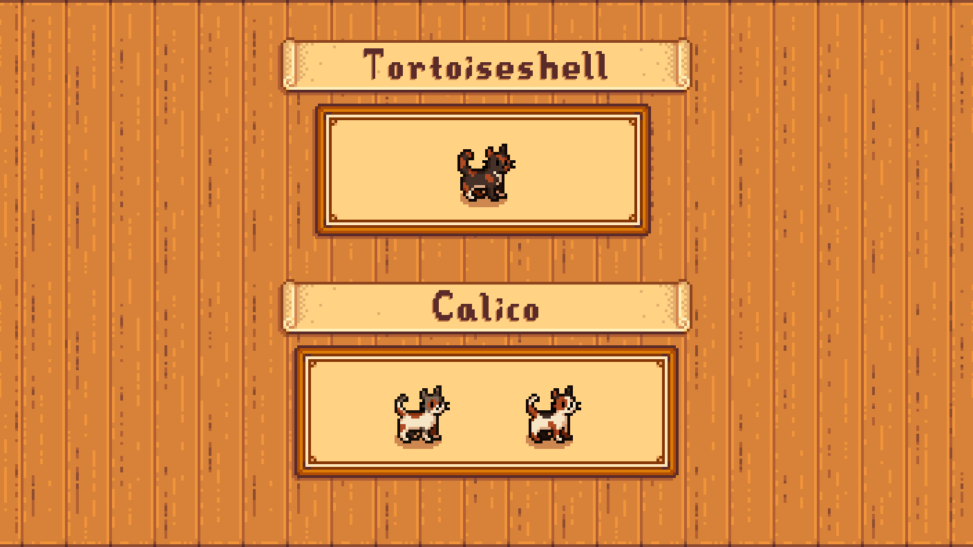 Elle's Cat Replacements - Stardew Valley