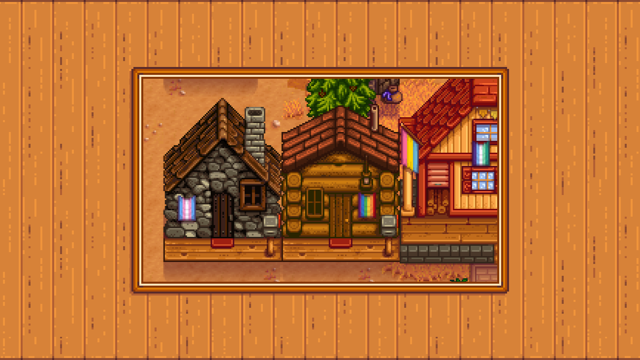 Elle's Farmhouse Pride mod for Stardew Valley