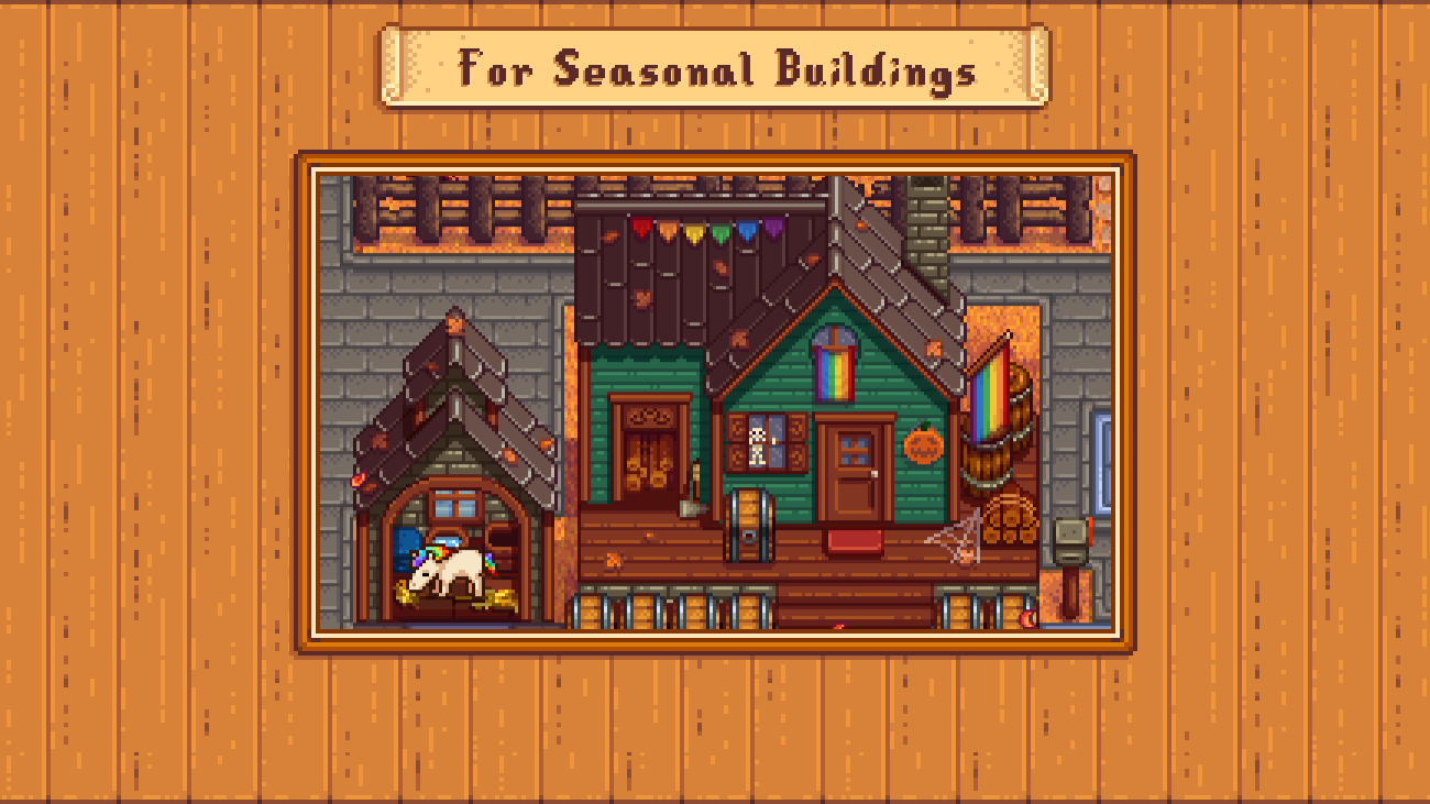 Elle's Farmhouse Pride mod for Stardew Valley