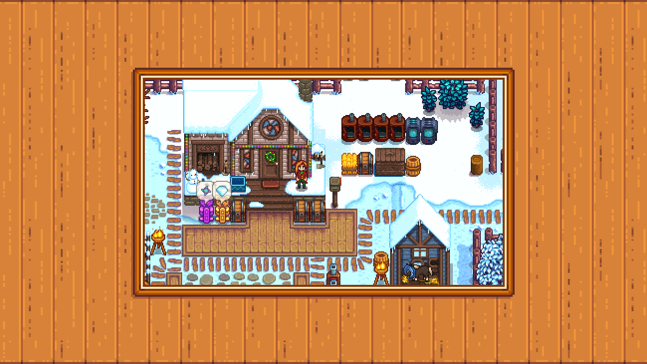 Elle's Seasonal Buildings mod for Stardew Valley