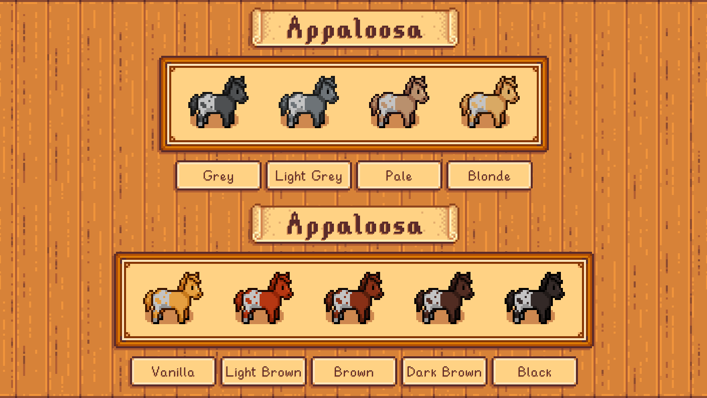 Elle's Old Horses - Stardew Valley