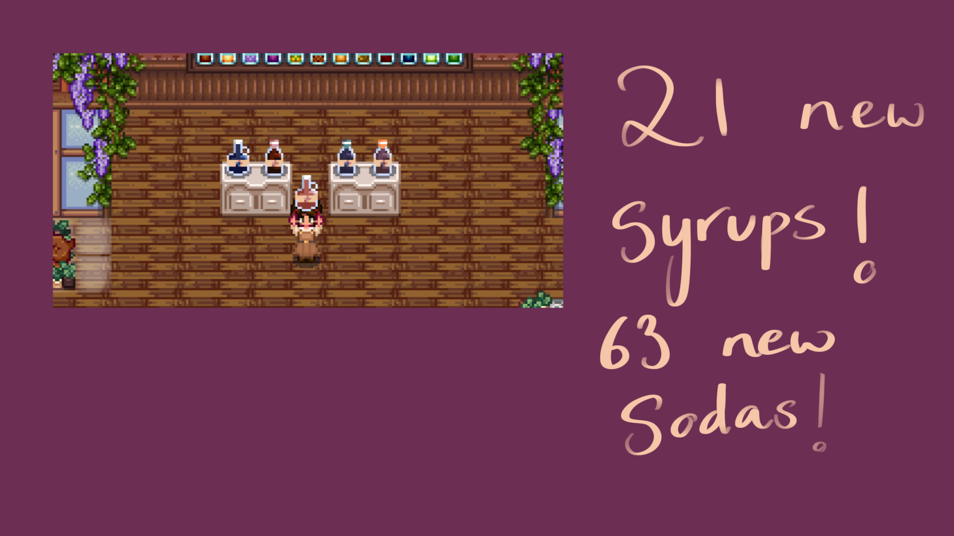 Wine Sodas for Artisanal Soda Makers mod for Stardew Valley