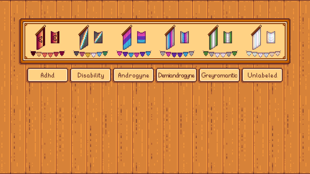 Elle's Farmhouse Pride mod for Stardew Valley