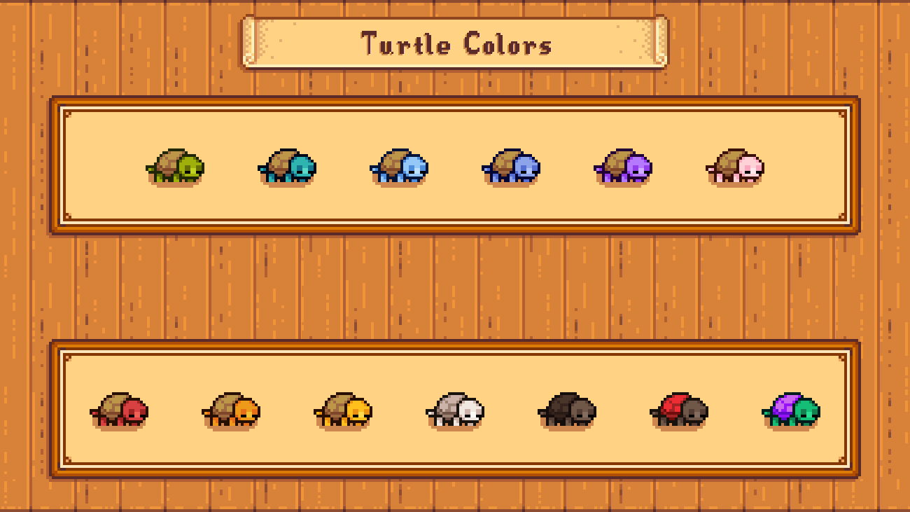 Elle's Cuter Turtles mod for Stardew Valley