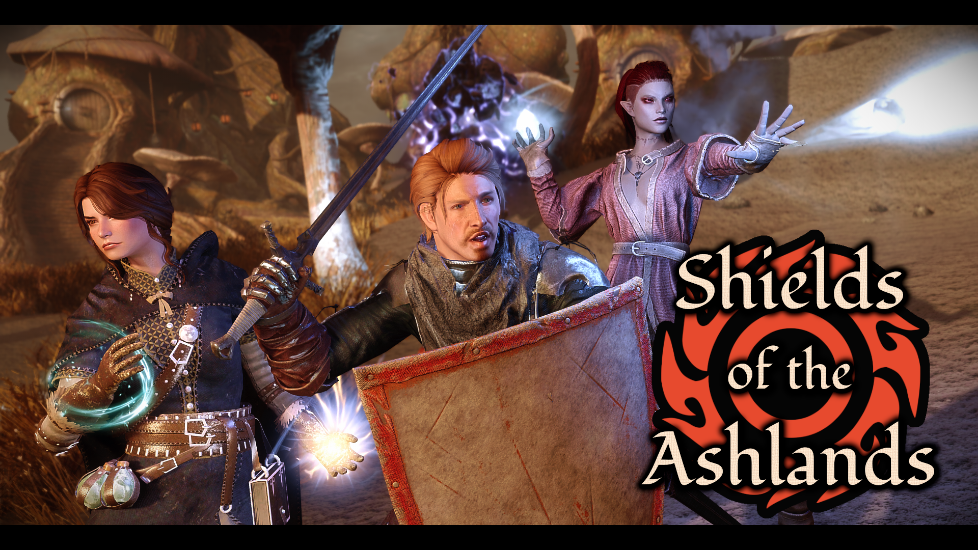Shields of the Ashlands - Follower Back mod for The Elder Scrolls V: Skyrim Special Edition