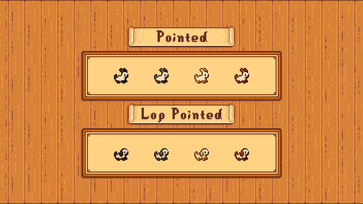 Elle's New Coop Animals mod for Stardew Valley