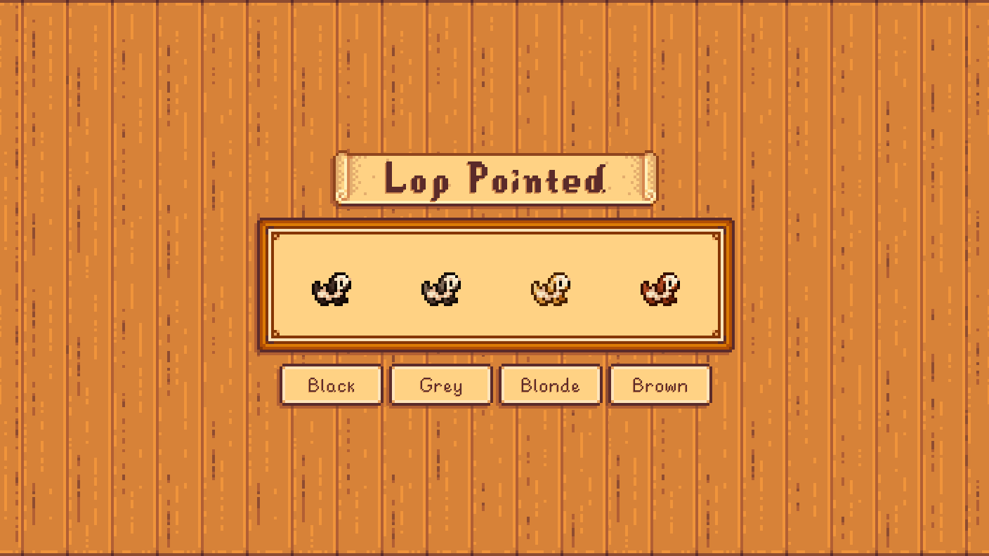 Elle's New Coop Animals mod for Stardew Valley
