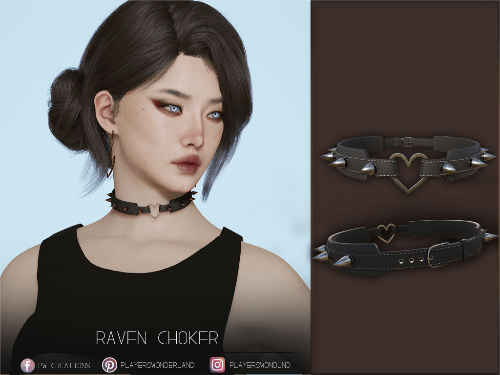 Raven Choker mod for InZOI