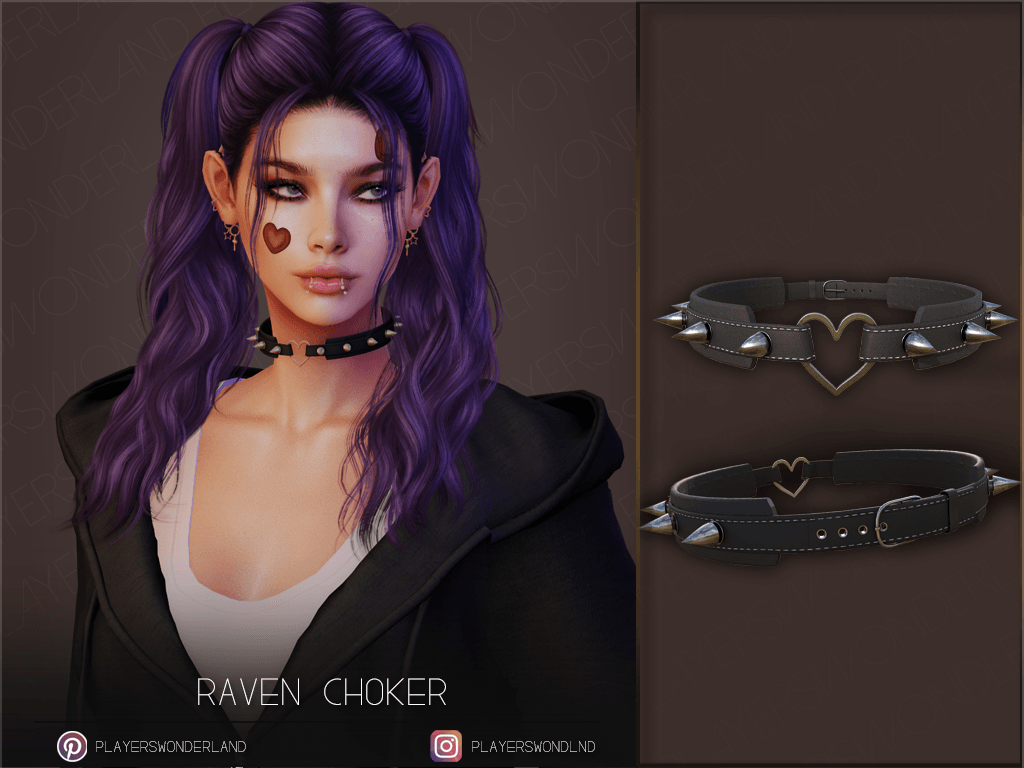 Raven Choker mod for The Sims 4 