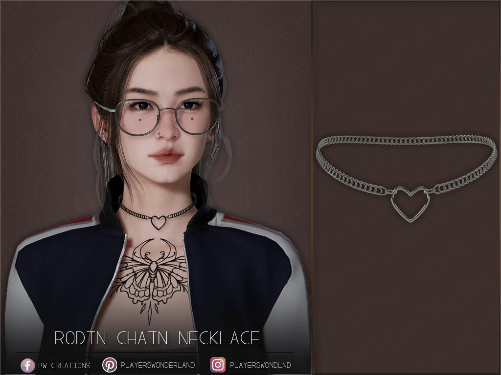 Rodin Chain necklace mod for InZOI