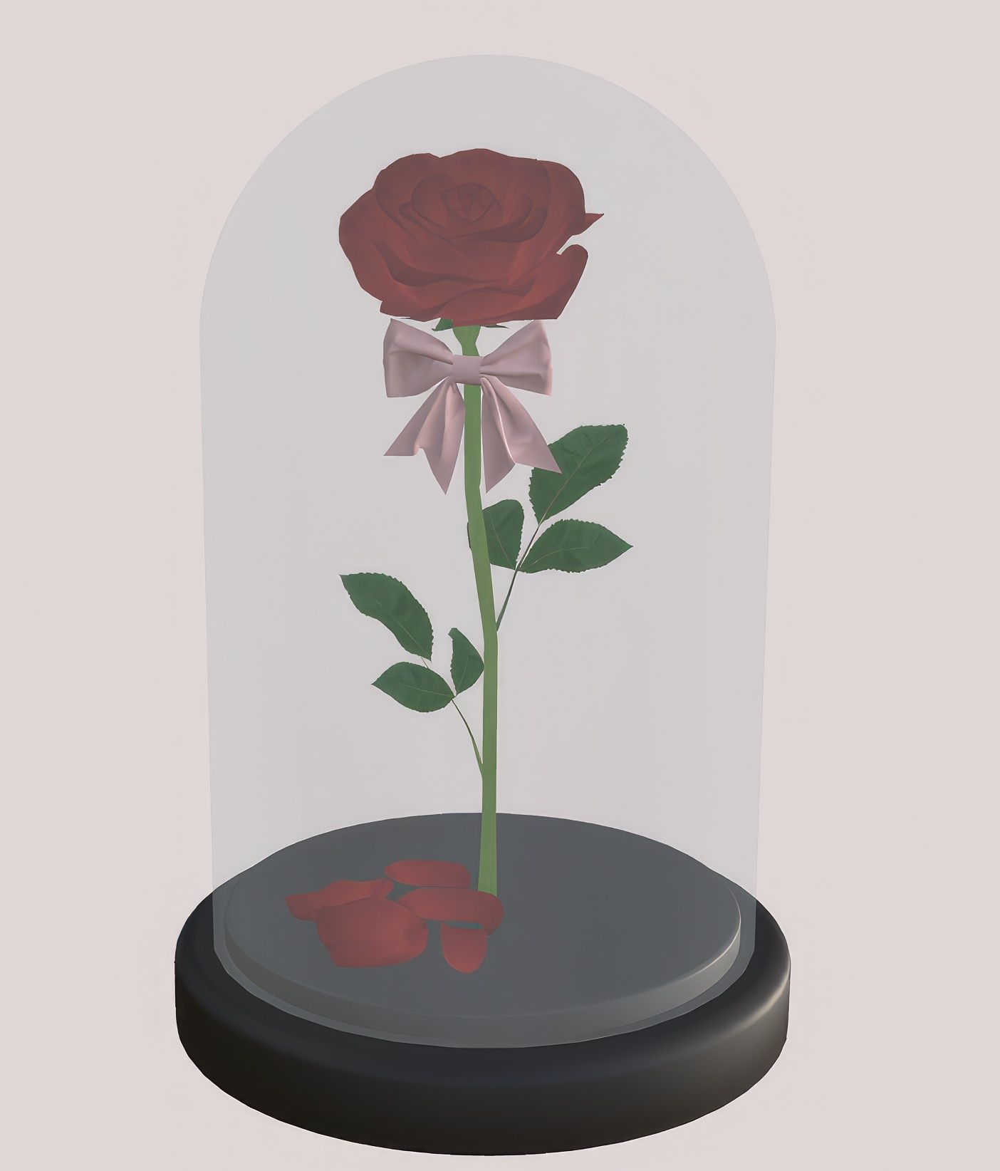 Rose in glass case - set mod for The Sims 4 